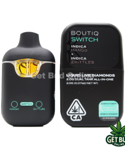 Boutiq Switch 2g disposable– Mango + Zkittles Liquid Live Diamond Indica